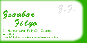 zsombor filyo business card